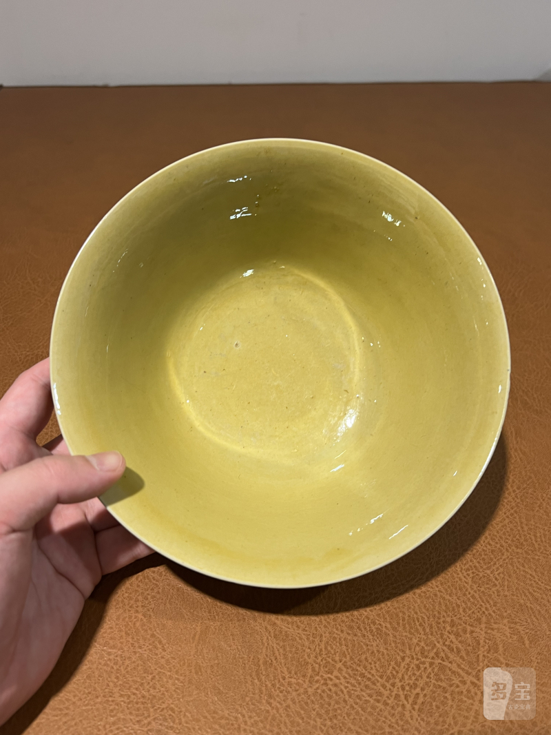 清康熙 黄釉碗 - 图6